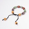 Lava Rock Beaded Bracelets BJEW-D325-11-1