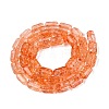 Crackle Transparent Glass Beads Strands GLAA-N068-05A-09-2