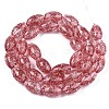 Transparent Crackle Glass Beads Strands GLAA-S192-B-010H-2