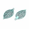 Spray Painted Hollow 430 Stainless Steel Pendants STAS-N121-07C-2