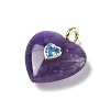 Natural Amethyst Pendants G-C274-04F-2