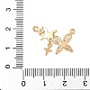 Brass Micro Pave Cubic Zirconia Pendants KK-S531-11G-B-3