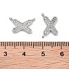 Brass Micro Pave Cubic Zirconia Charms KK-B102-07P-3