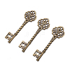 Key Tibetan Style Pendant Rhinestone Settings LS-TIBEB-A101291-AB-LF-3