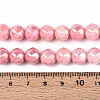 Anti-Tarnish Electroplate Glass Beads Strands LS-GLAA-N010-10mm-04-3