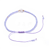 Adjustable Nylon Thread Braided Beads Bracelets BJEW-JB04375-02-3