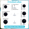 48Pcs 3 Styles Plastic Pearl No Sewing Buttons FIND-NB0006-78A-2
