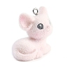 Animal Theme Flocky Resin Pendants LS-RESI-M051-01A-3