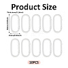 10Pcs Alloy Spring Gate Rings FIND-TA0009-25G-3