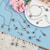  4 Sets Evil Eye Pendant Decorations HJEW-NB0001-68-5