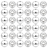 180Pcs 925 Sterling Silver Spacer Beads STER-PH0001-11-1