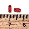2-Hole Baking Paint Glass Seed Beads SEED-S023-17A-15-3