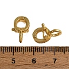 Brass Micro Pave Clear Cubic Zirconia Twister Clasps KK-H533-07G-3
