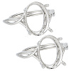 2Pcs Adjustable Brass Finger Rings Components FIND-GO0002-77A-1