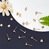 Beebeecraft 100Pcs 304 Stainless Steel Stud Earring Findings FIND-BBC0001-24-4