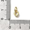Brass Micro Pave Clear Cubic Zirconia Pendants X-ZIRC-I070-022G-3