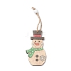 Christmas Wood Pendant Decorations HJEW-K038-01A-2