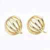 Brass Stud Earring Findings KK-S348-218-1