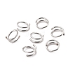 Double Nose Ring for Single Piercing AJEW-C010-02P-01-1