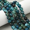 Natural Agate Beads Strands X-G-M437-C01-01W-5