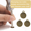 120Pcs Brass Stamping Blank Tag Charms KK-SC0007-27-7