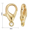 Zinc Alloy Lobster Claw Clasps LS-X-E106-G-4