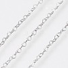Long-Lasting Plated Brass Heart Link Chains Necklaces NJEW-K112-02P-NF-2