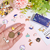 80Pcs 20 Styles Alloy Enamel Pendants ENAM-SC0007-08A-3