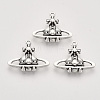 Tibetan Style Alloy Pendants TIBEP-T009-06AS-RS-1