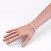 Natural Rose Quartz Stretch Bracelets BJEW-JB03950-03-3