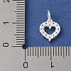 S925 Sterling Silver Pendant STER-H115-06S-3