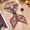 Flower Imitation Leather Scarf Clips AJEW-WH20001-16A-02-4