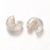 Brass Crimp Beads Covers KK-D513-S-2