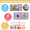 1 Bag Bookmarks Painting Needle Felting Kit for Beginners DIY-CP0013-36A-6