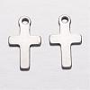 Tarnish Resistant 201 Stainless Steel Tiny Cross Charms STAS-G062-01-2