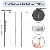 500Pcs 5 Colors Brass Ball Head Pins KK-SP0002-37-2