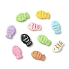 45Pcs 9 Colors Baking Paint Alloy Beads FIND-CJ0003-26-9