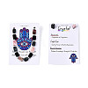 Natural Rhodonite & Eagle Eye & Obsidian Beads Strands G-N358-02A-03-6