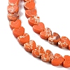 Dyed Synthetic Imperial Jasper Beads Strands G-M403-A39-02-4