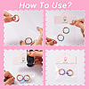 100Pcs Flower Print Foldable Paper Hanging Header CDIS-TA0001-26-4
