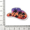 Printed Transparent Hawaii Theme Acrylic Pendants OACR-S045-02C-3