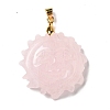 Natural Rose Quartz Pendants G-E043-01A-06G-2