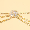 Aluminum and Alloy Crystal Rhinestone Sun with Imitation Pearl 3 Layered Waist Chains FS-WG9586B-01-2