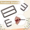 8Pcs 4 Styles Alloy Slider Buckles FIND-GF0007-01B-6