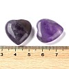 Natural Amethyst Heart Palm Stones G-M416-09A-3