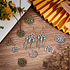 SUNNYCLUE DIY 20Pcs 10 Style Tibetan Style Alloy Pendants PALLOY-SC0004-11-4