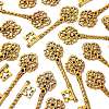 Key Tibetan Style Pendant Rhinestone Settings TIBEB-A101291-AG-FF-2