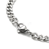 304 Stainless Steel Enamel Pendant Necklaces for Women Men NJEW-G123-09P-4