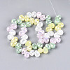 Electroplate Imitation Jade Glass Beads Strands EGLA-N025-01B-B01-2