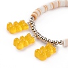Polymer Clay Heishi Beads Stretch Charm Bracelets BJEW-JB05767-01-2